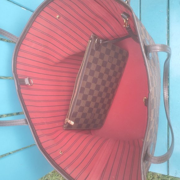 Louis Vitton Neverfull Damier w/pochette - Picture 2 of 6